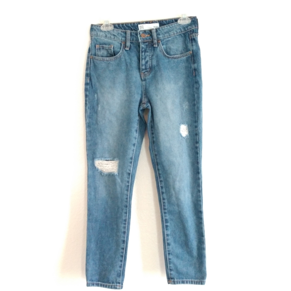 RSQ Jeans Boyfriend Distressed Button Fly Size 00 23 x 26